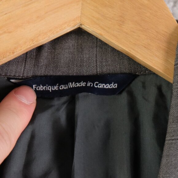 Coppley Blazer Mens 40R Gray Check Two Button Vented Reda Super 110S Wool - Picture 12 of 16